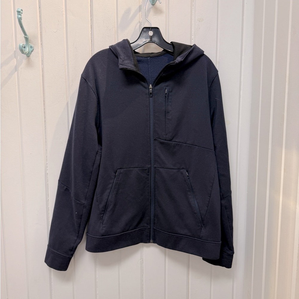 Lululemon Mens Zip Up Sweatshirt Navy Blue